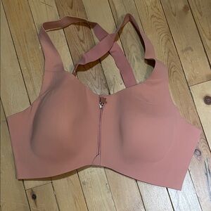 Pink Knix Women's Zipper Catalyst Sports Bra